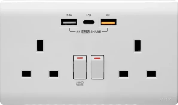 M2K 【PDQC】孖蘇 Type CUSB電制 (光面白) (2)